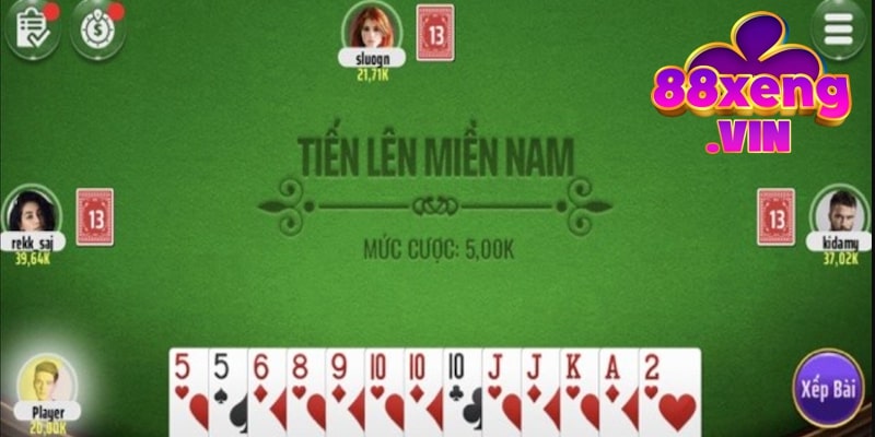 Cách chơi Tiến Lên Xeng88 miền Nam dễ hiểu