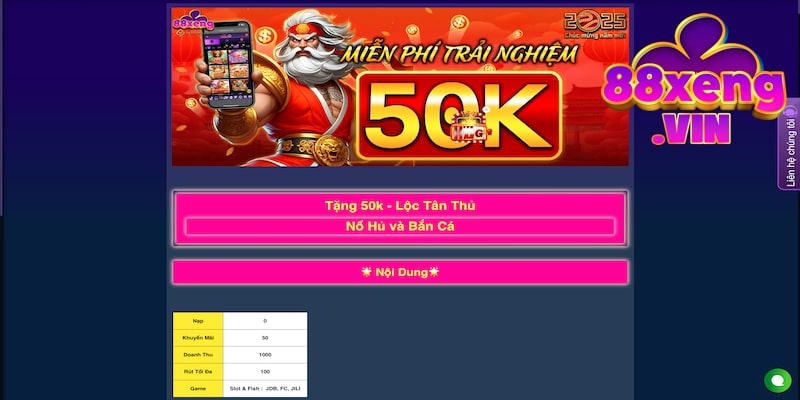 Điểm danh khuyến mãi hấp dẫn tại Xeng88