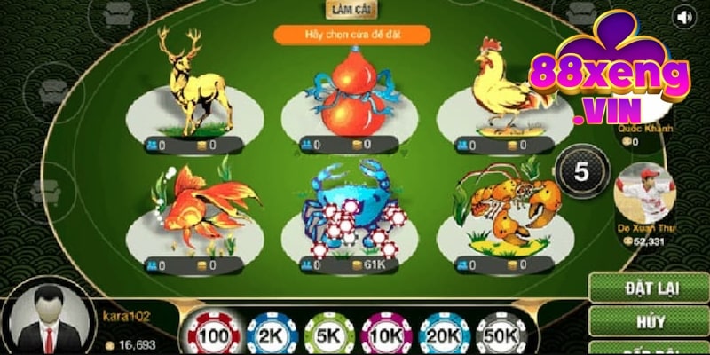 Thông tin cơ bản của game Bầu Cua Xeng88